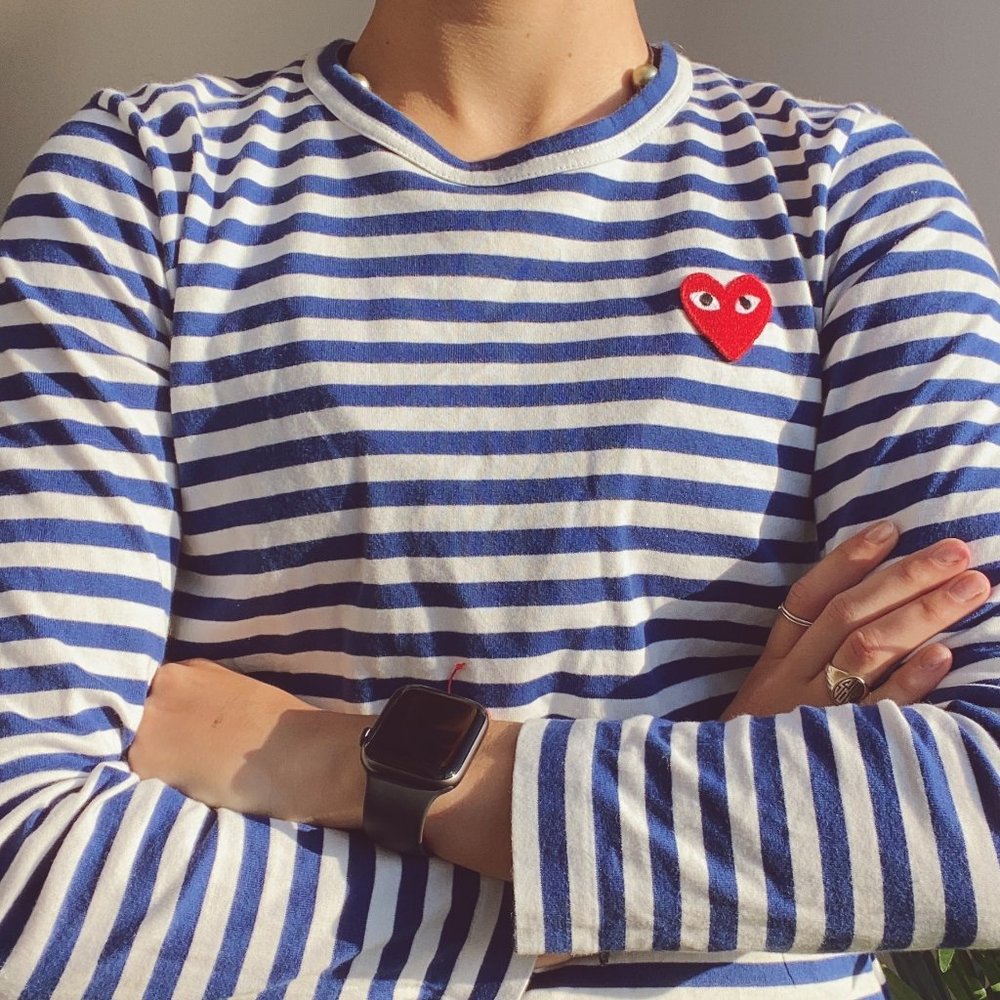 COMME DES GARCONS PLAY WOMEN'S LONG SLEEVE HEART